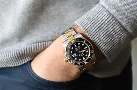 rolex submariner on ladies wrist